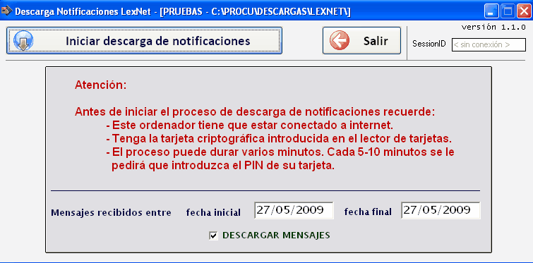 Selección de Fechas 
